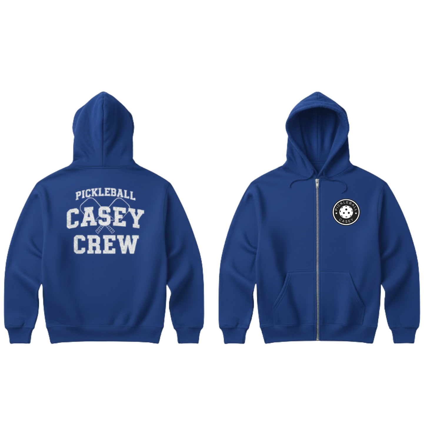 Team Pickleball Casey - Adult Zip Hoody