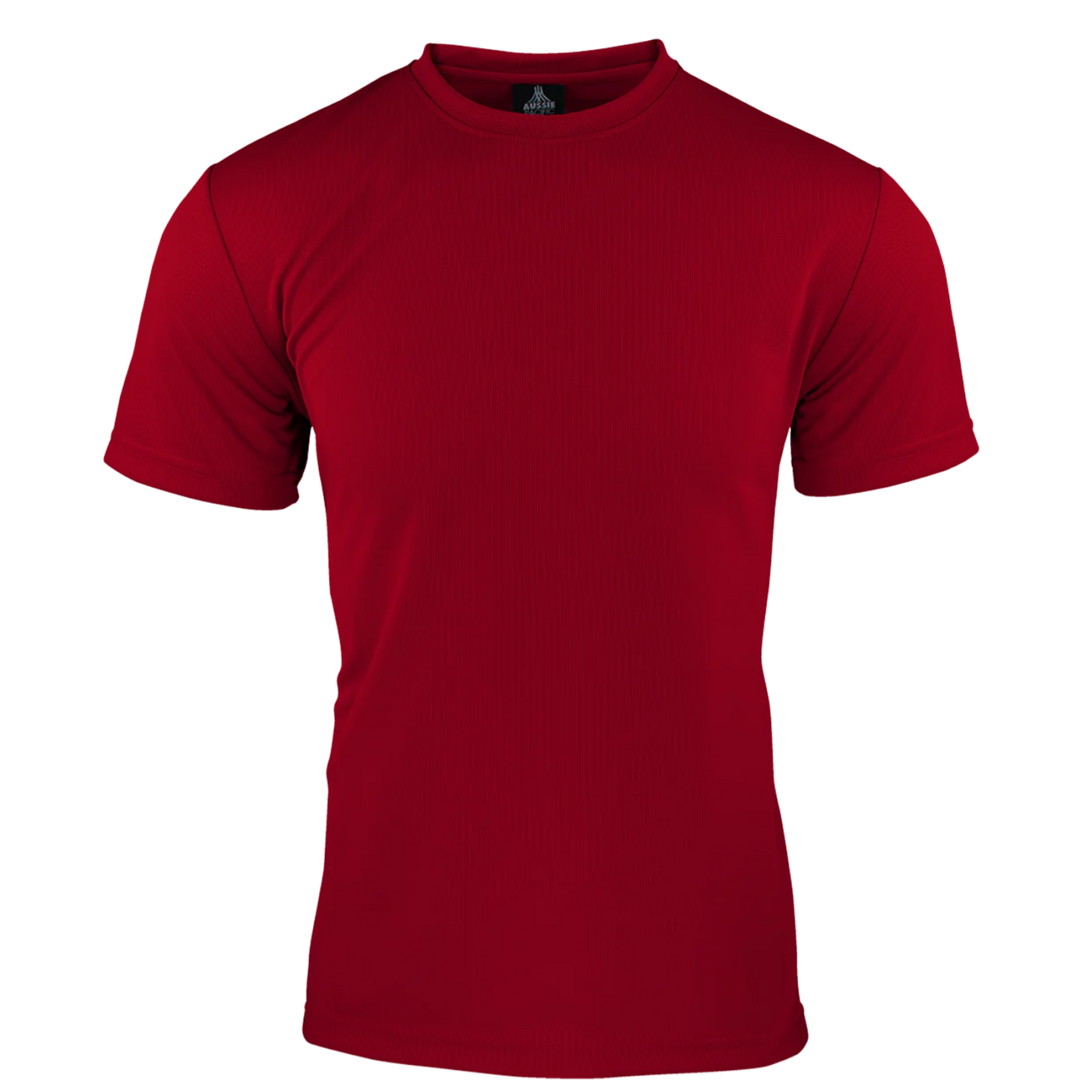 red nisex poly sports t-shirt