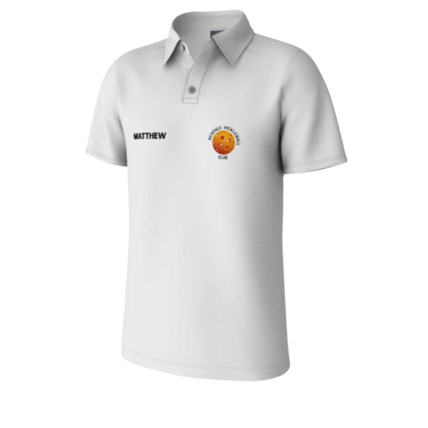 Bendigo Pickleball Club -  Men's Polyester Polo Shirt