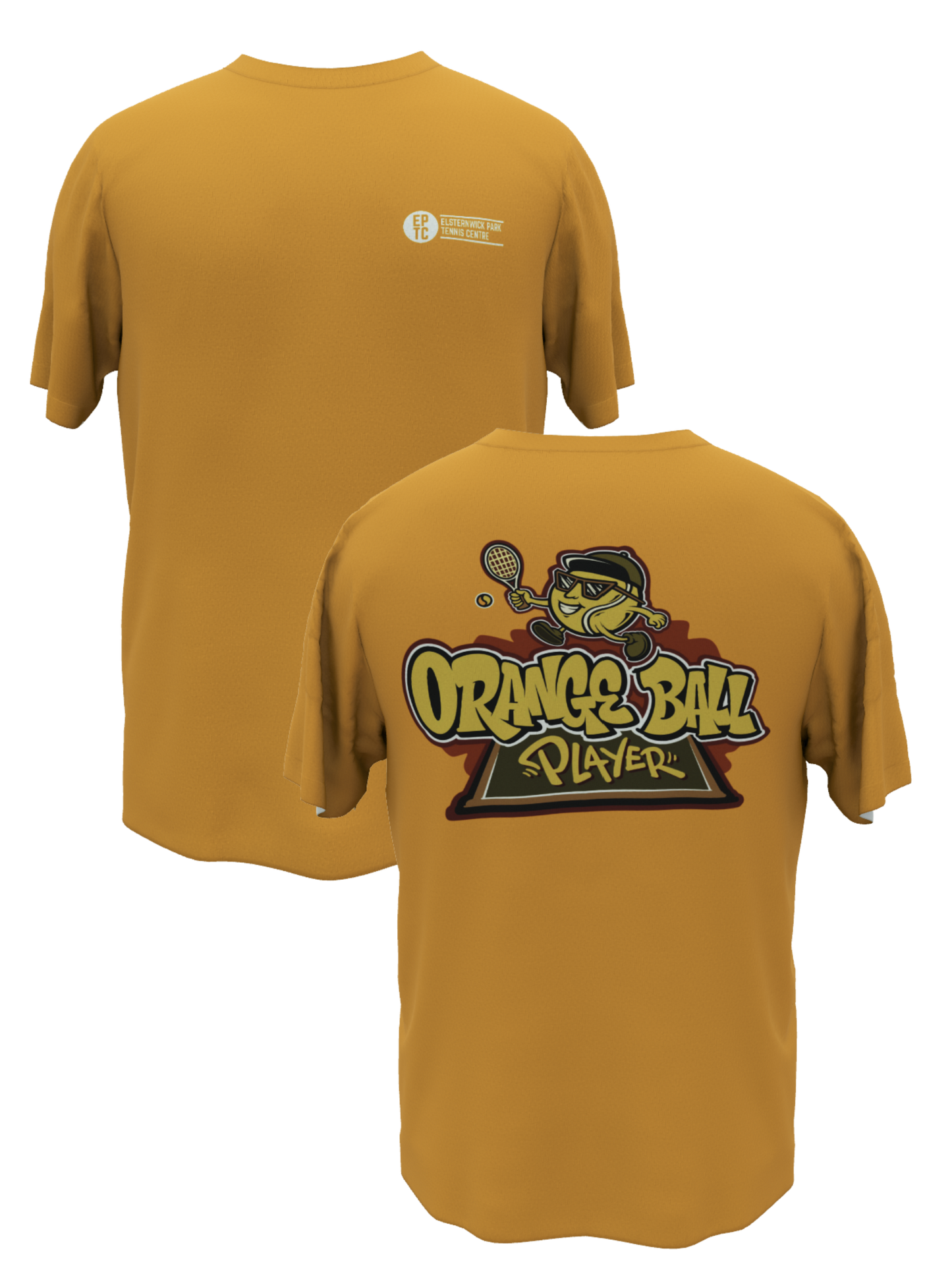 EPTC Junior Polyester Sports T-Shirt (Red, Orange, Green Ball players)