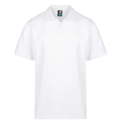 Mens white polo shirt