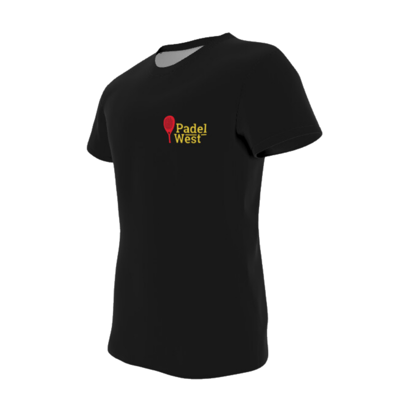 Padel West - Ladies Polyester Sports T-shirt Black
