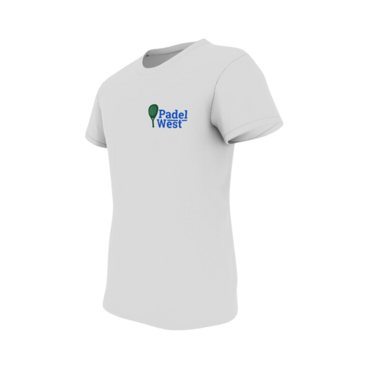 Buy Padel West - Ladies Polyester Sports T-shirt White
