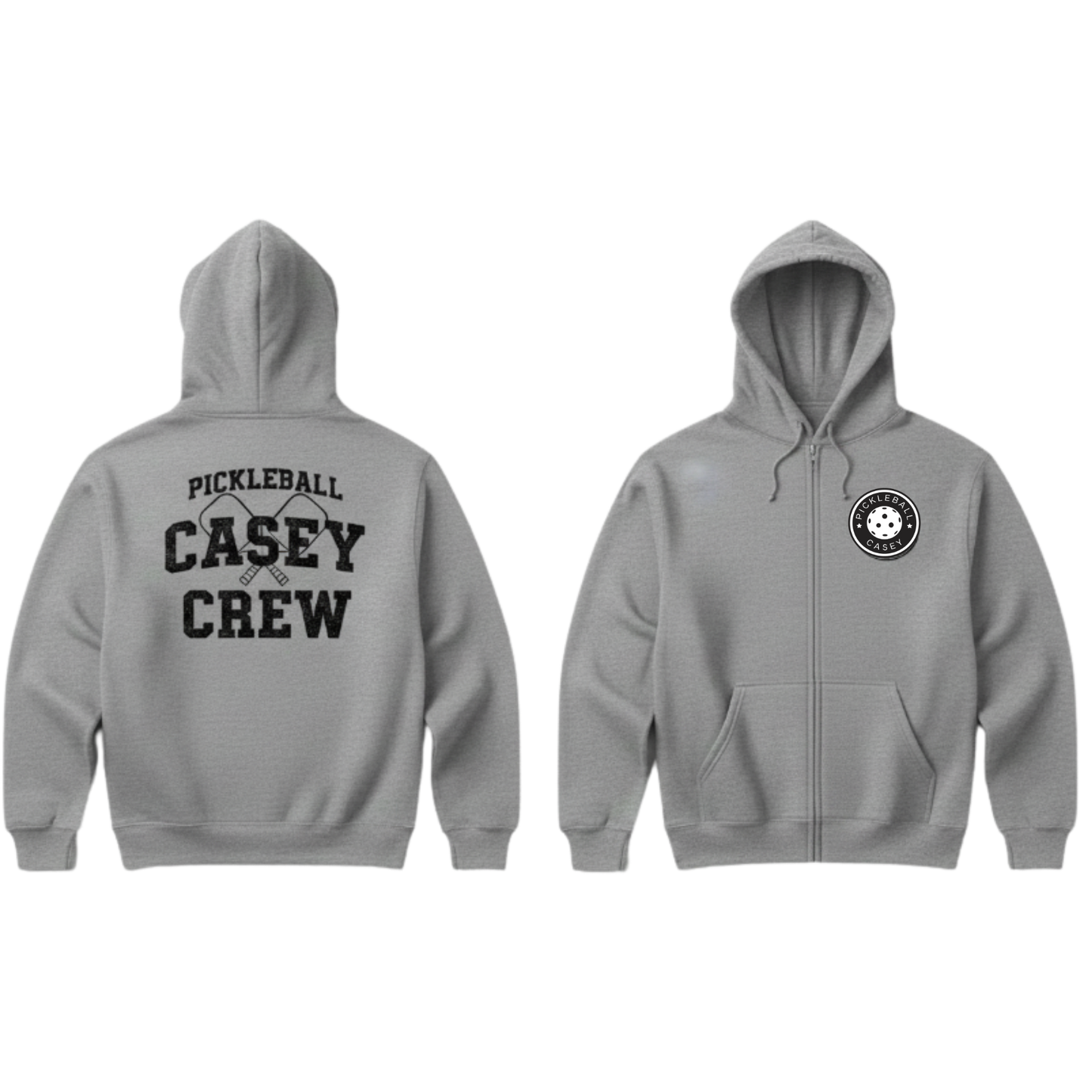 Team Pickleball Casey - Adult Zip Hoody