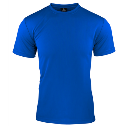 blue nisex poly sports t-shirt