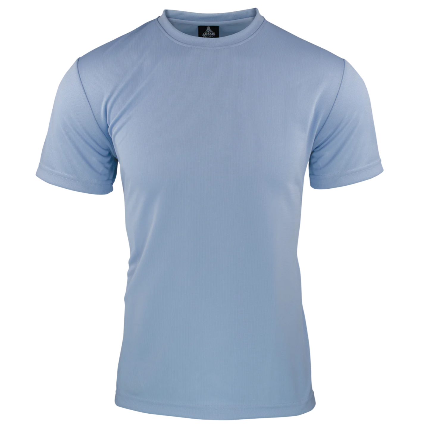 light blue nisex poly sports t-shirt