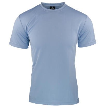 light blue nisex poly sports t-shirt