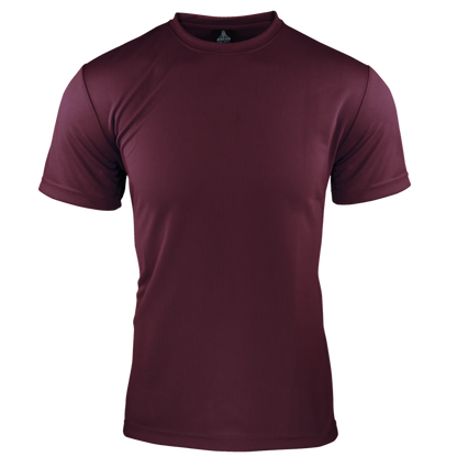 moroon nisex poly sports t-shirt