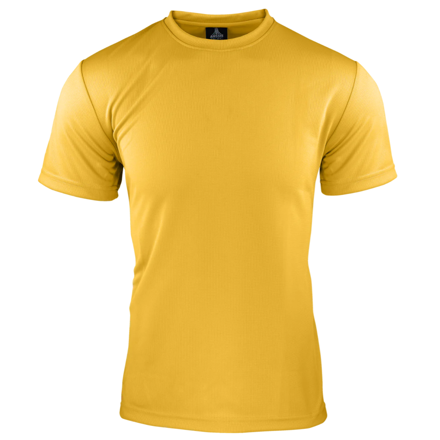 yellow nisex poly sports t-shirt